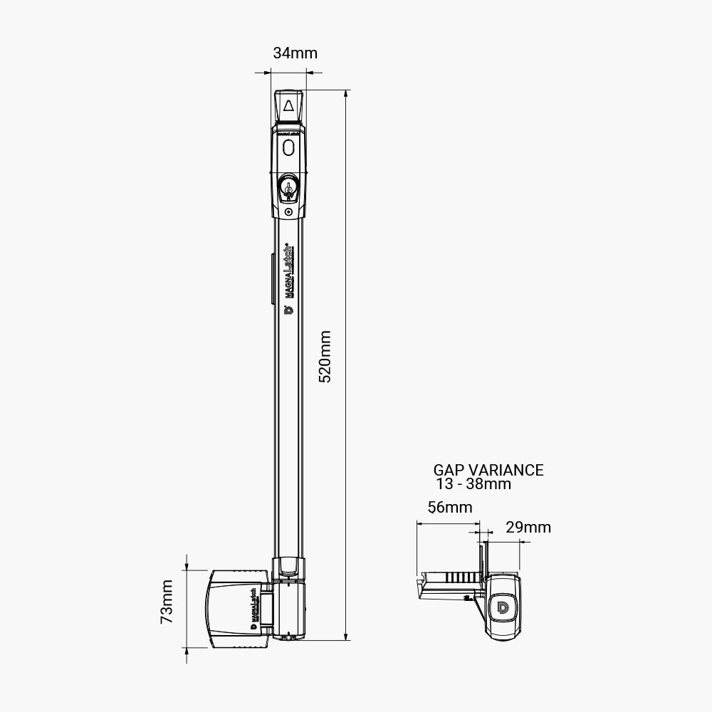 MagnaLatch TopPull Allert Latch | Edgesmith