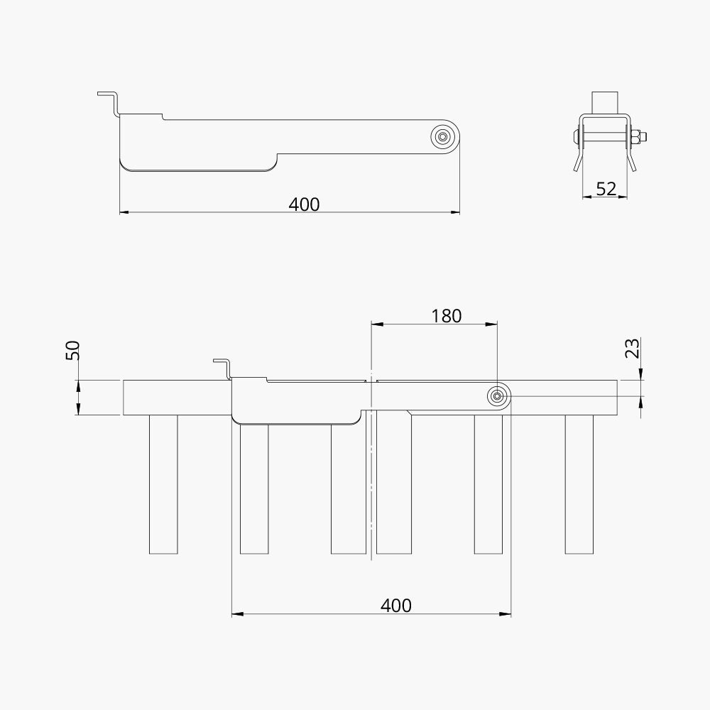 Double Swing Gate Catch
