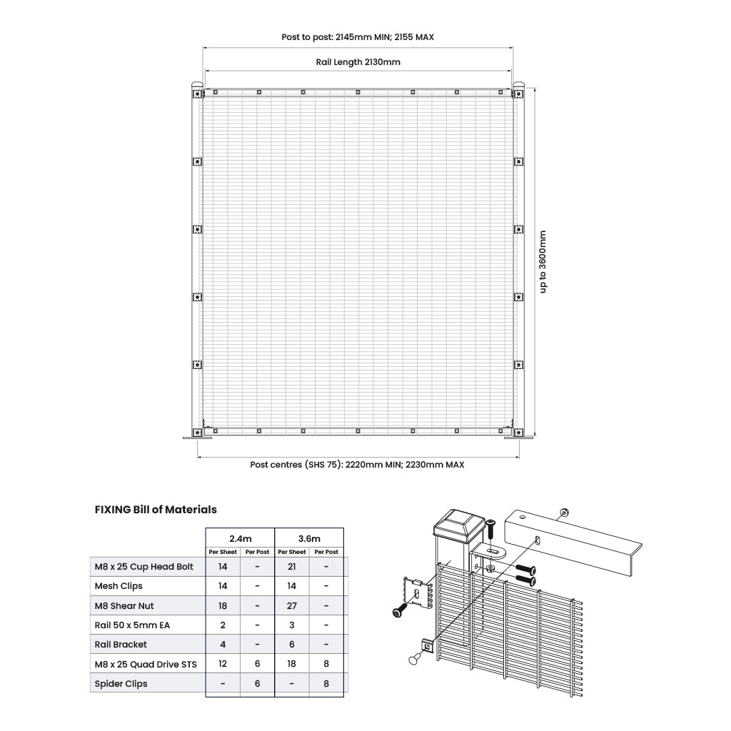 358 Double Vertical Anti-Scale Mesh