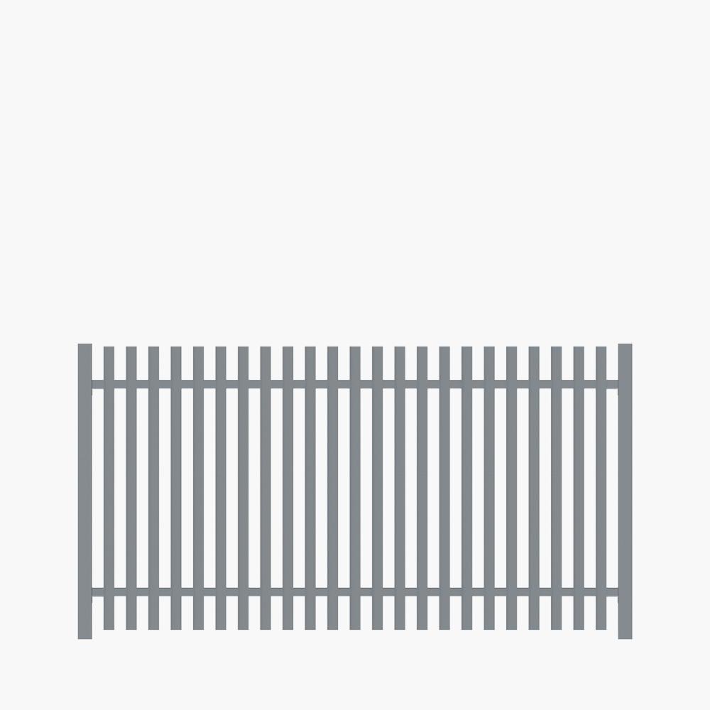 The Nicks Aluminium Angle Picket Fence Panel | Edgesmith