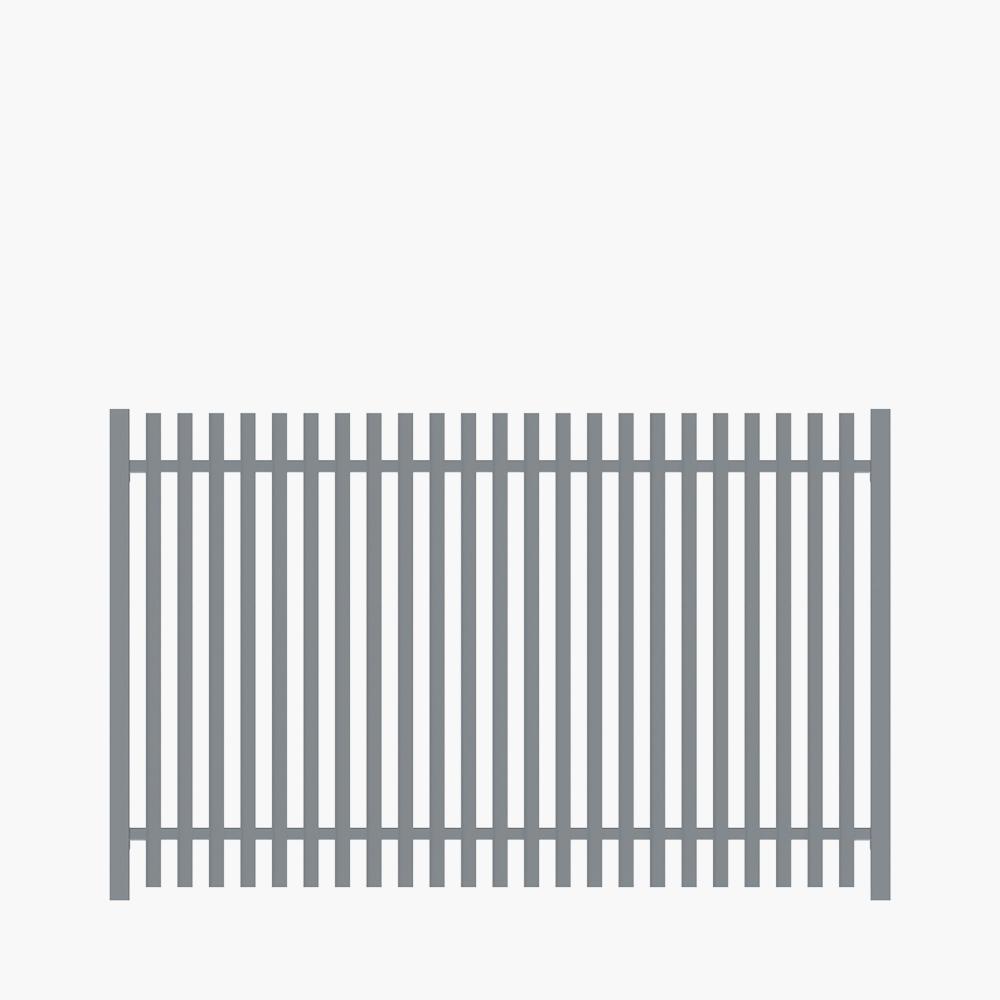 The Nicks Aluminium Angle Picket Fence Panel | Edgesmith