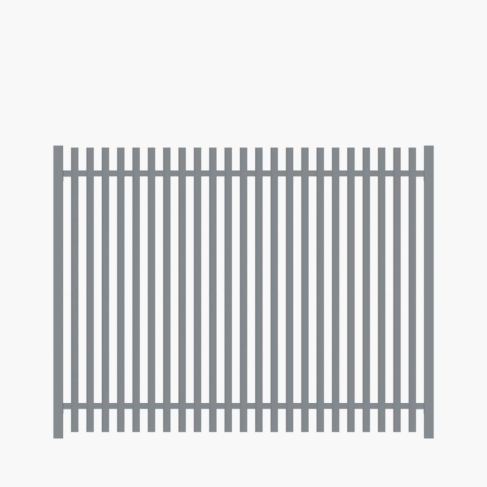 The Nicks Aluminium Angle Picket Fence Panel | Edgesmith