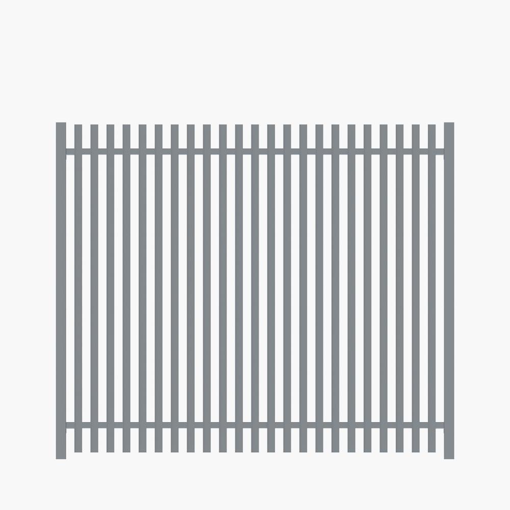 The Nicks Aluminium Angle Picket Fence Panel | Edgesmith