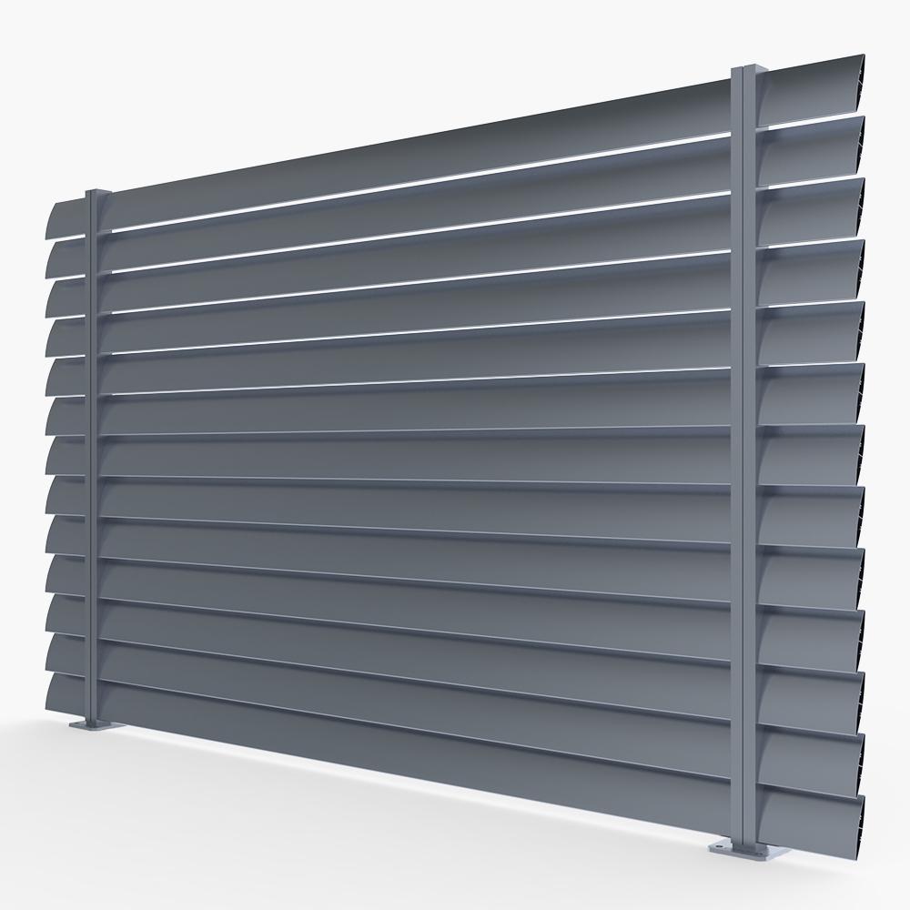The Verve-Louvre Bladed Fence Panel | Edgesmith