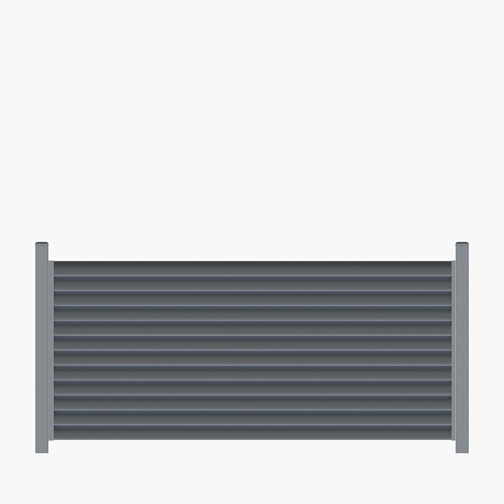 The Verve-Louvre Bladed Fence Panel | Edgesmith
