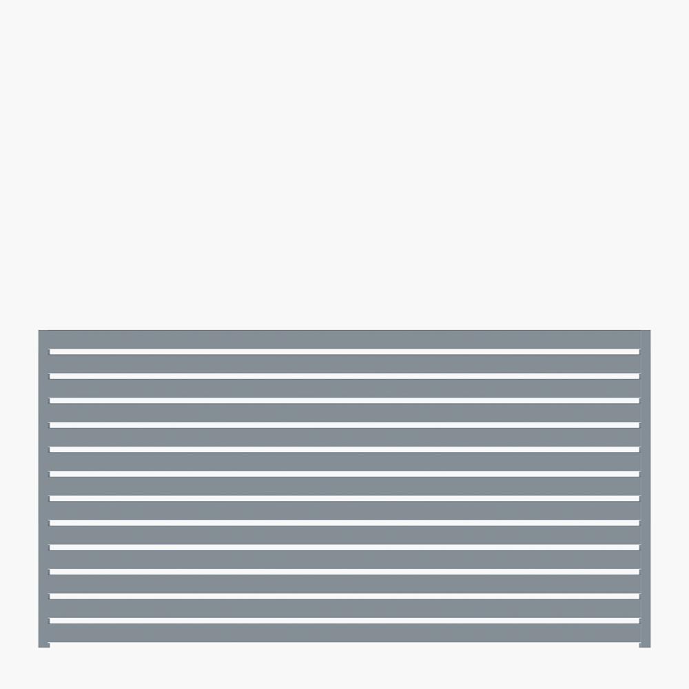 The Oasis-Aluminium Slat Fence Panel | Edgesmith