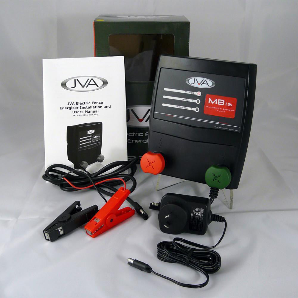 JVA MBX Mains/Battery Electric Fence Energisers