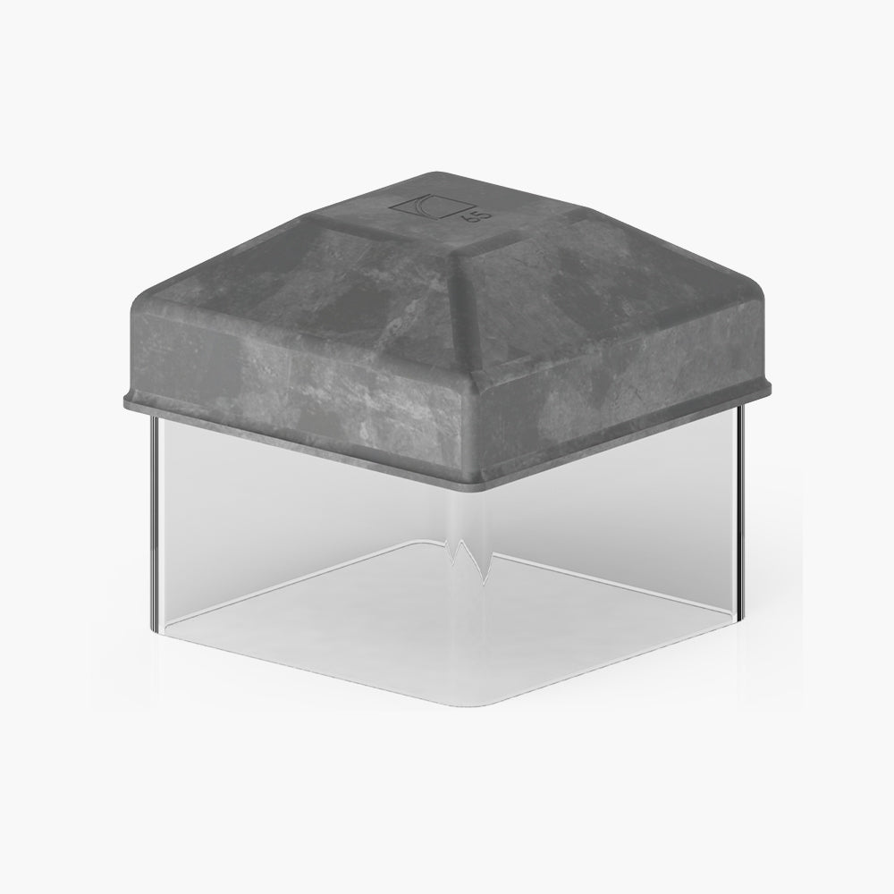 Square Steel Post Cap - Edgesmith