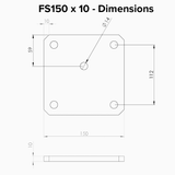 FS150x10 - Dimensions | Edgesmith