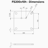 FS200 x 10 - Dimensions | Edgesmith