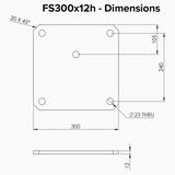 FS300 x 12 - Dimensions | Edgesmith
