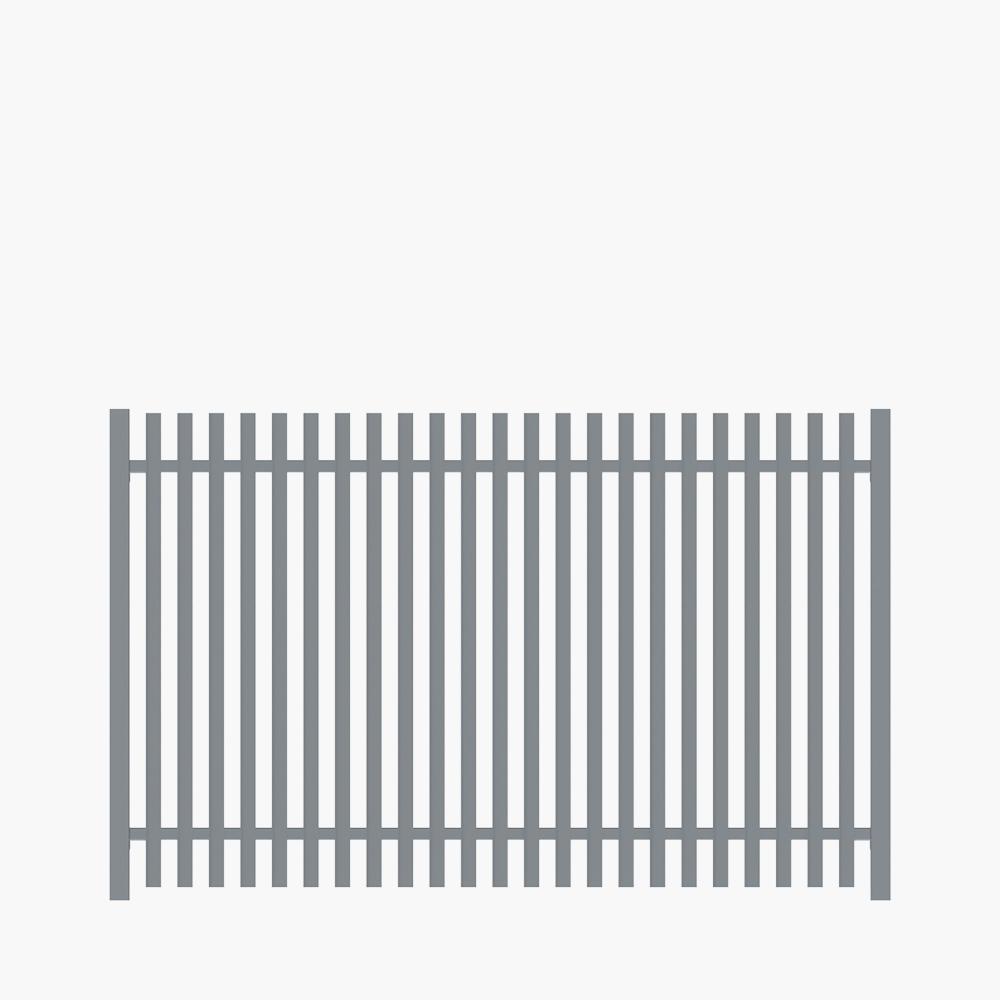 The Nicks Aluminium Angle Picket Fence Panel | Edgesmith