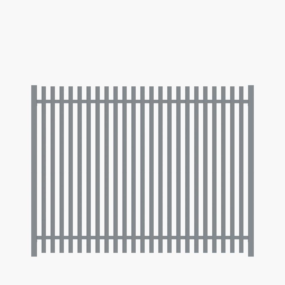 The Nicks Aluminium Angle Picket Fence Panel | Edgesmith