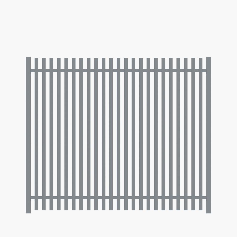 The Nicks Aluminium Angle Picket Fence Panel | Edgesmith