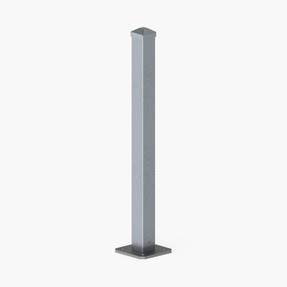 Aluminium Posts with Flange