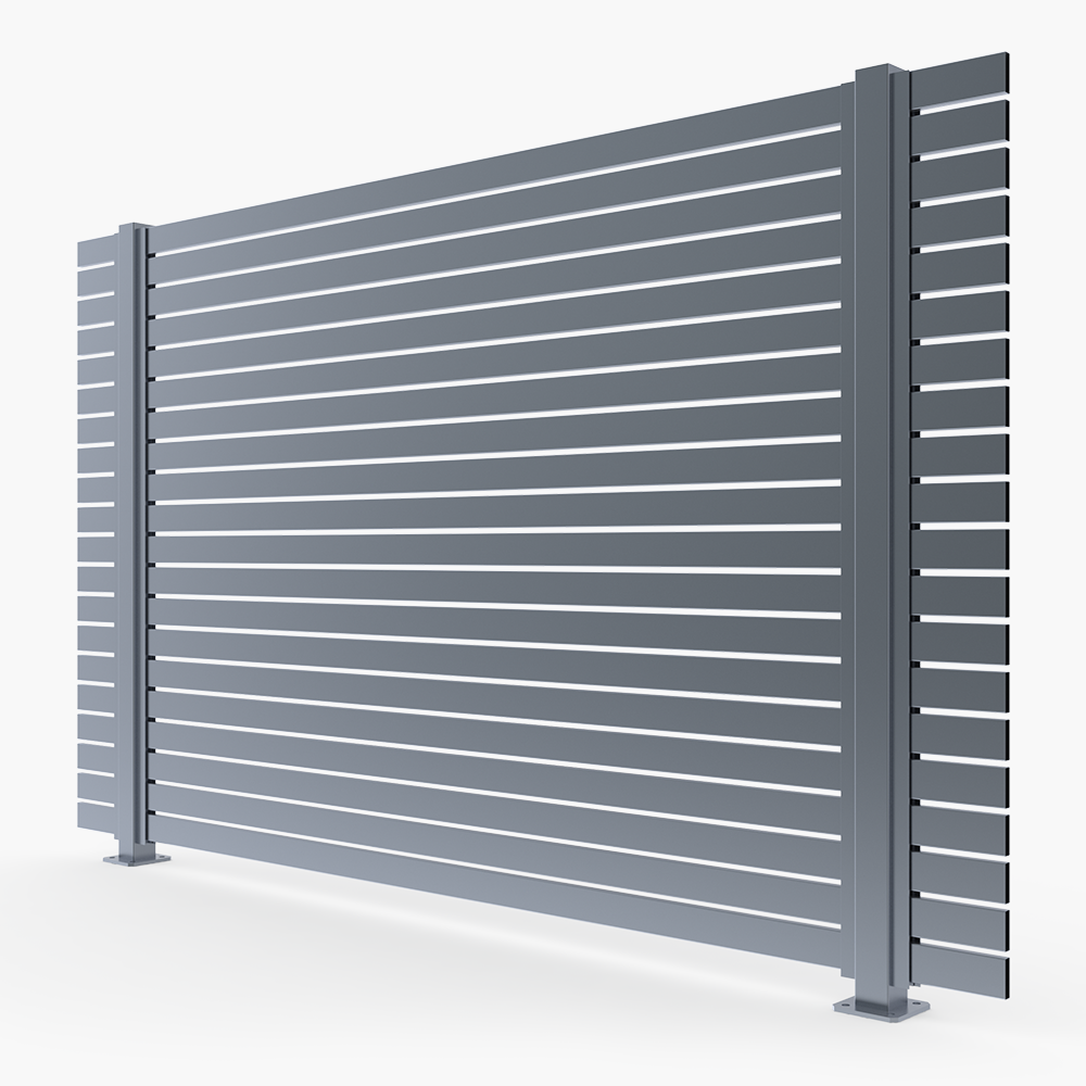 The Oasis-Aluminium Slat Fence Panel | Edgesmith