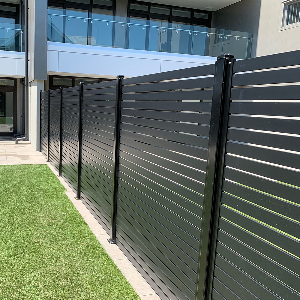 The Oasis-Aluminium Slat Fence Panel | Edgesmith