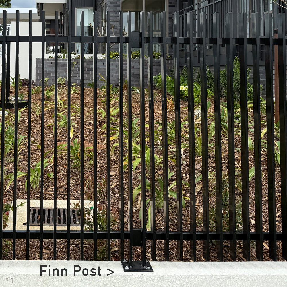 Finns Vertically Finned Fence Panel