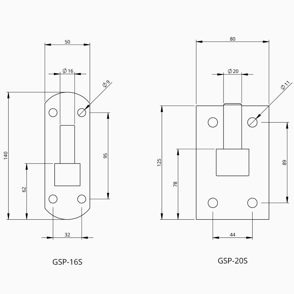 Screw Plate Gudgeon | Edgesmith