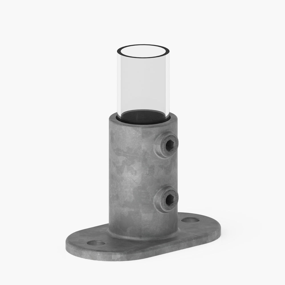 Pipe Clamp 4.02 - Railing Base Flange | Edgesmith