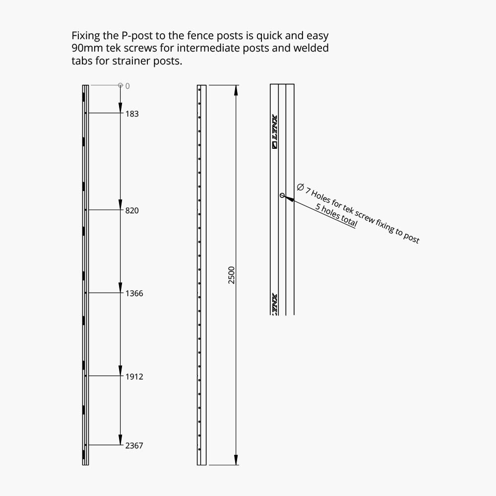 Electric Security Fence Post