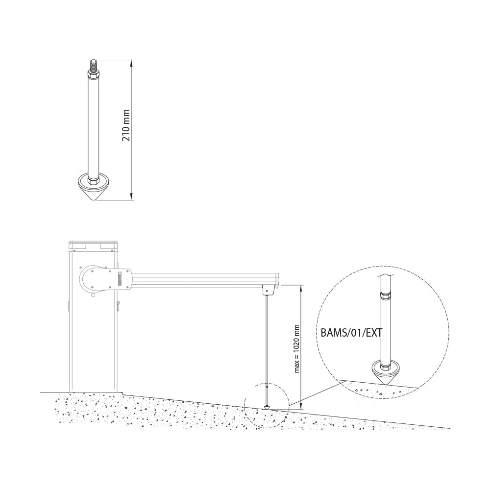 Pendulum Extension for Barrier Arm |  Edgesmith