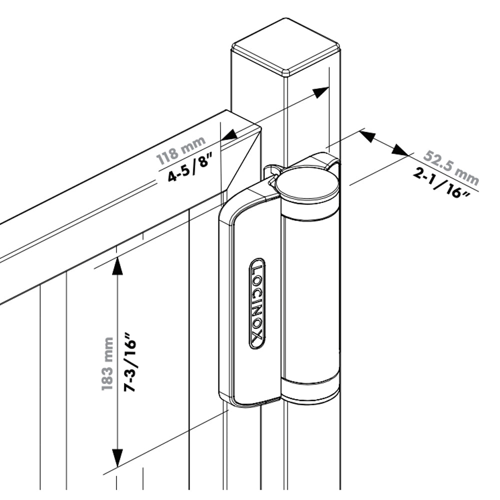 Caracal 180° Self-Closing Hinge