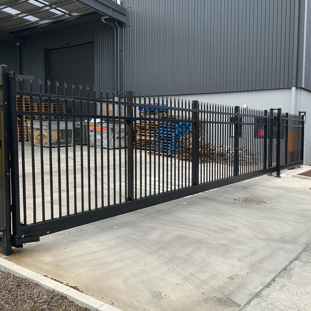 The Mercury Gate Aluminium Raking Gate | Edgesmith