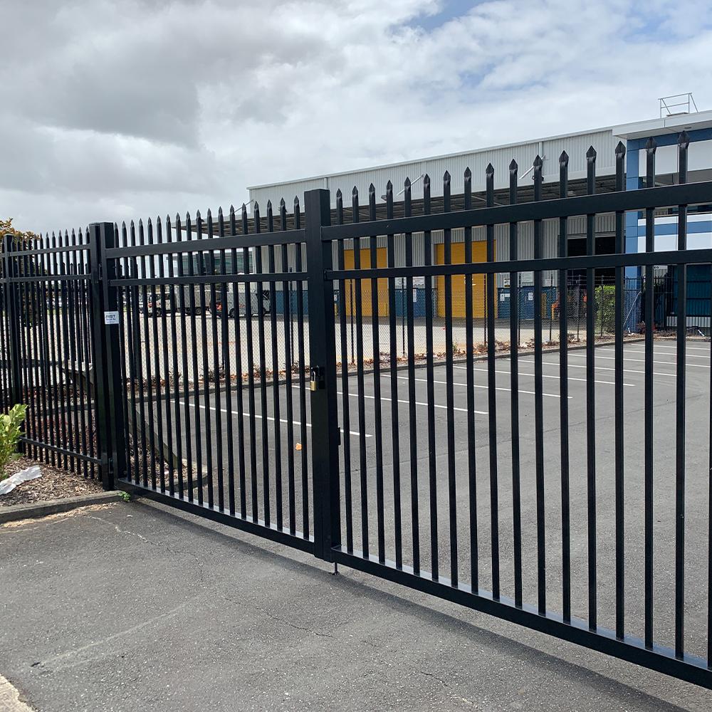 The Mercury Gate Aluminium Raking Gate | Edgesmith