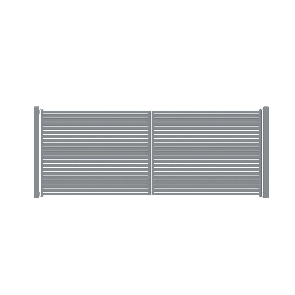 The Oasis Gate-Aluminium Slat Gate | Edgesmith