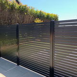 The Oasis-Aluminium Slat Fence Panel | Edgesmith