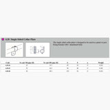 Pipe Clamp 4.20 - Single Sided Collar Plate Dimensions | Edgesmith 