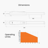 Roger Smarty 700kg Gate Operator Dimensions | Edgesmith